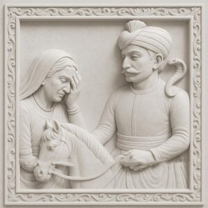 3D Historical Royal Couple Scene Wall Mural 3D Historical Royal Couple Stone Wall Mural