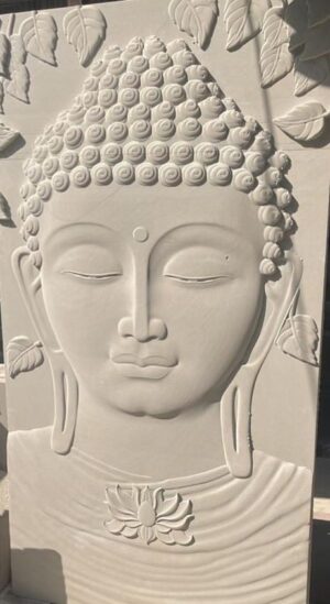 Contemporary 3D Buddha Wall Mural Panel