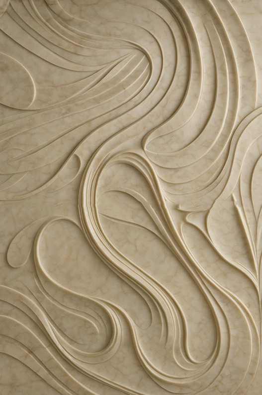 3D Organic Flow Wall Panel Mural