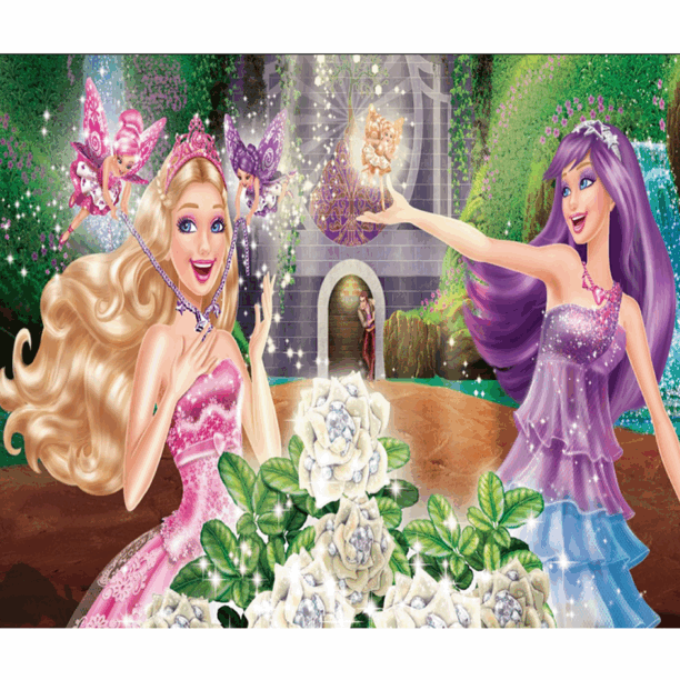 Barbie Princess & Fairy Magic Wall Mural