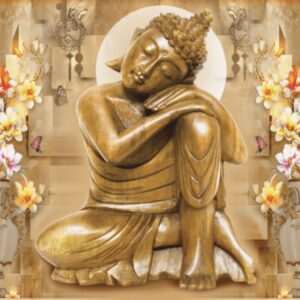 Golden Resting Buddha Statue