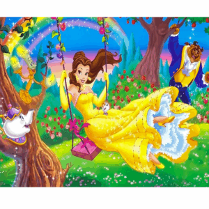 Beauty and the Beast Enchanted Garden Wall Mural