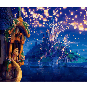 Tangled Dream Lanterns Wall Mural