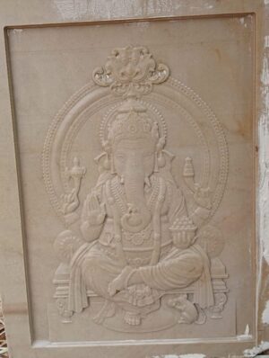 Ganesha 3D Stone wall mural 3D Ganesha Stone Wall Mural