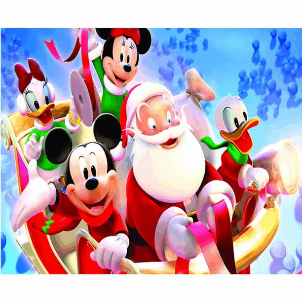 Disney Christmas Sleigh Ride Wall Mural